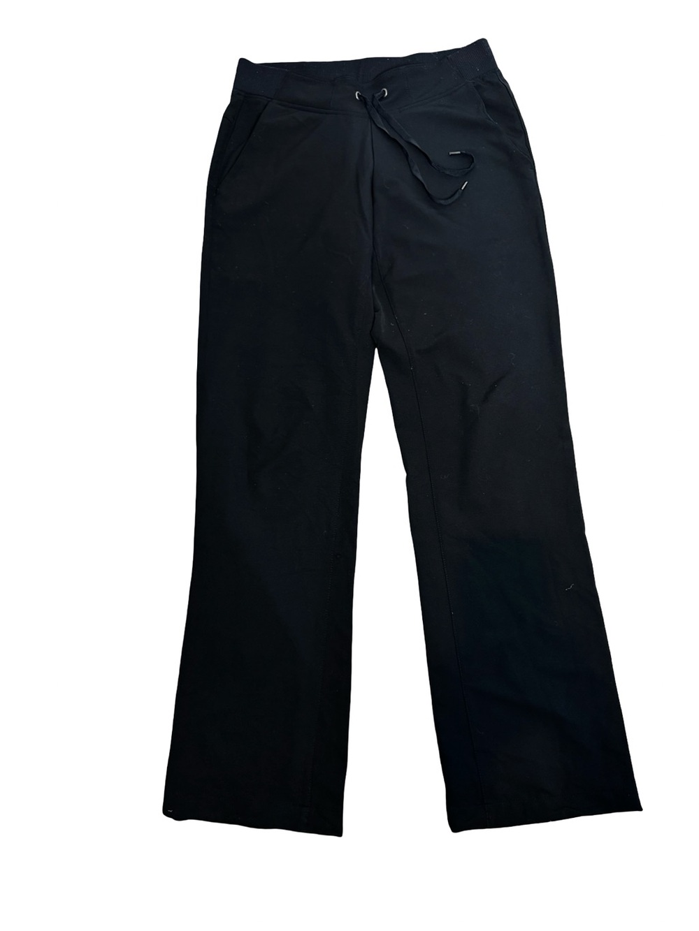 Athleta Black Wide-Leg Drawstring Pants SZ